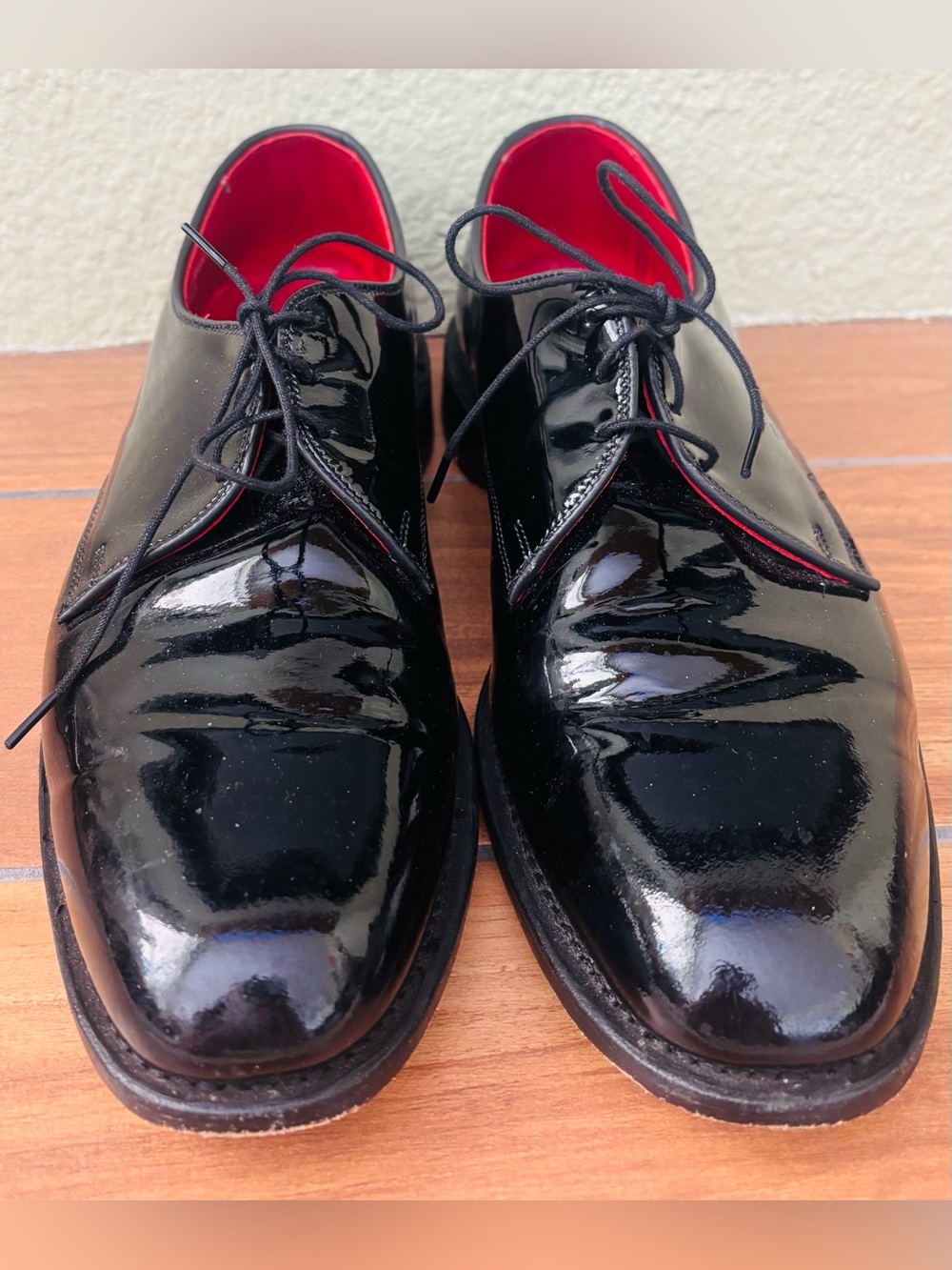 Allen Edmonds Spencer Classic Black Patent Leather Tuxedo Shoe Size: 11.5 - Picture 3 of 12